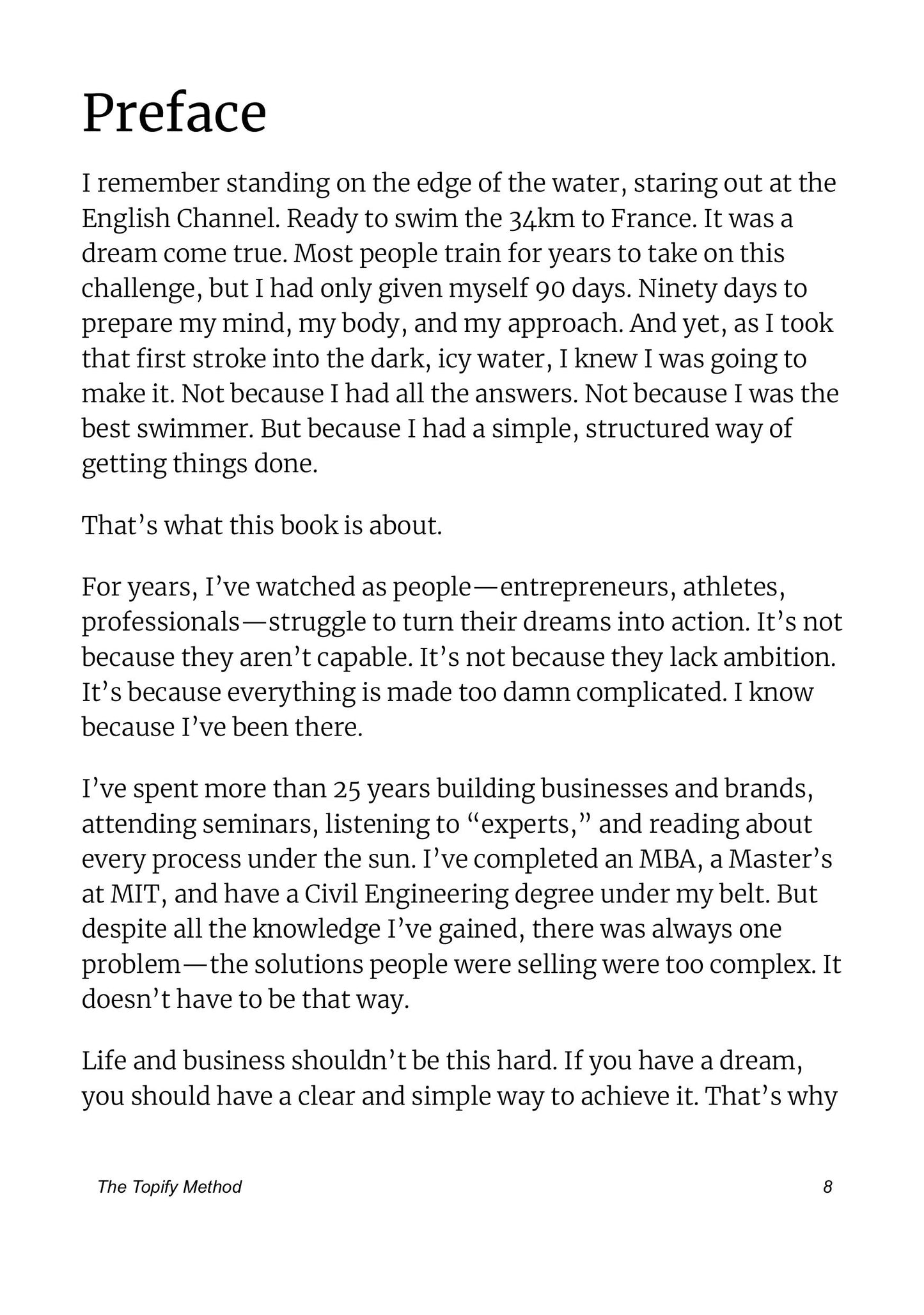 The Topify Method Book: From Dream to Daily Action – Stop Thinking, Start Doing