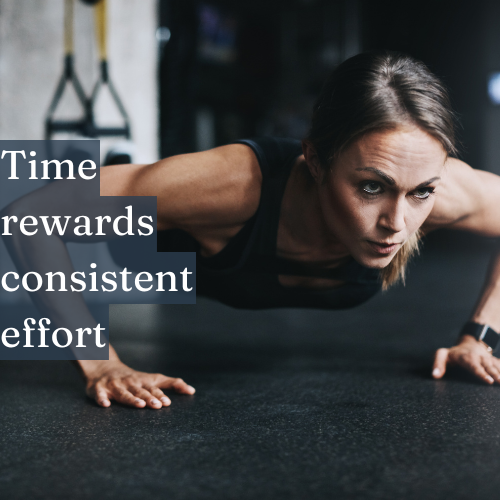 Keep going—time rewards consistent effort.