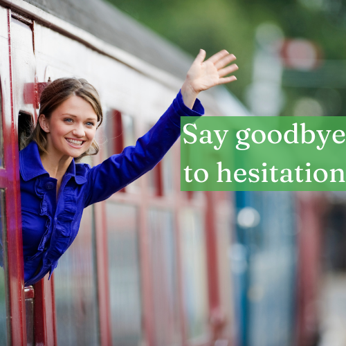 Say goodbye to hesitation; clock in to your future.