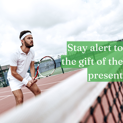 Stay alert to the gift of the present; it holds the spark of transformation.