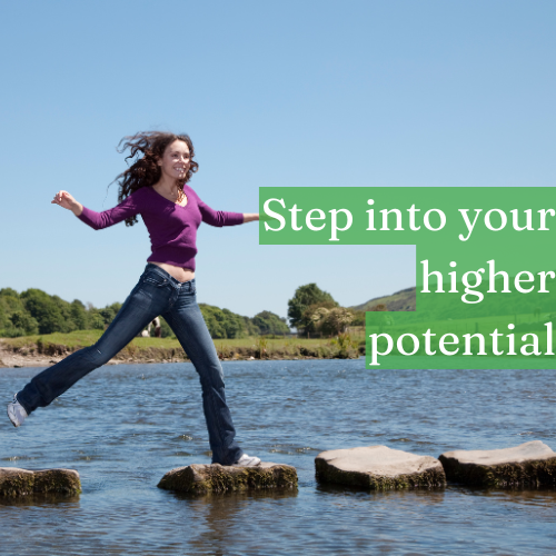 Step away from empty opinions and step into your higher potential.