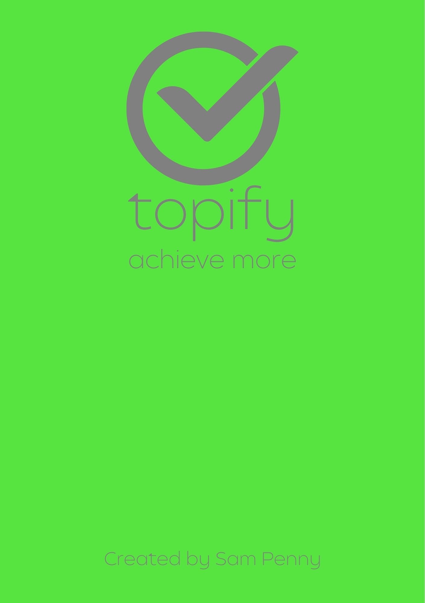 Topify Productivity Planner - Green Edition - The Topify Method