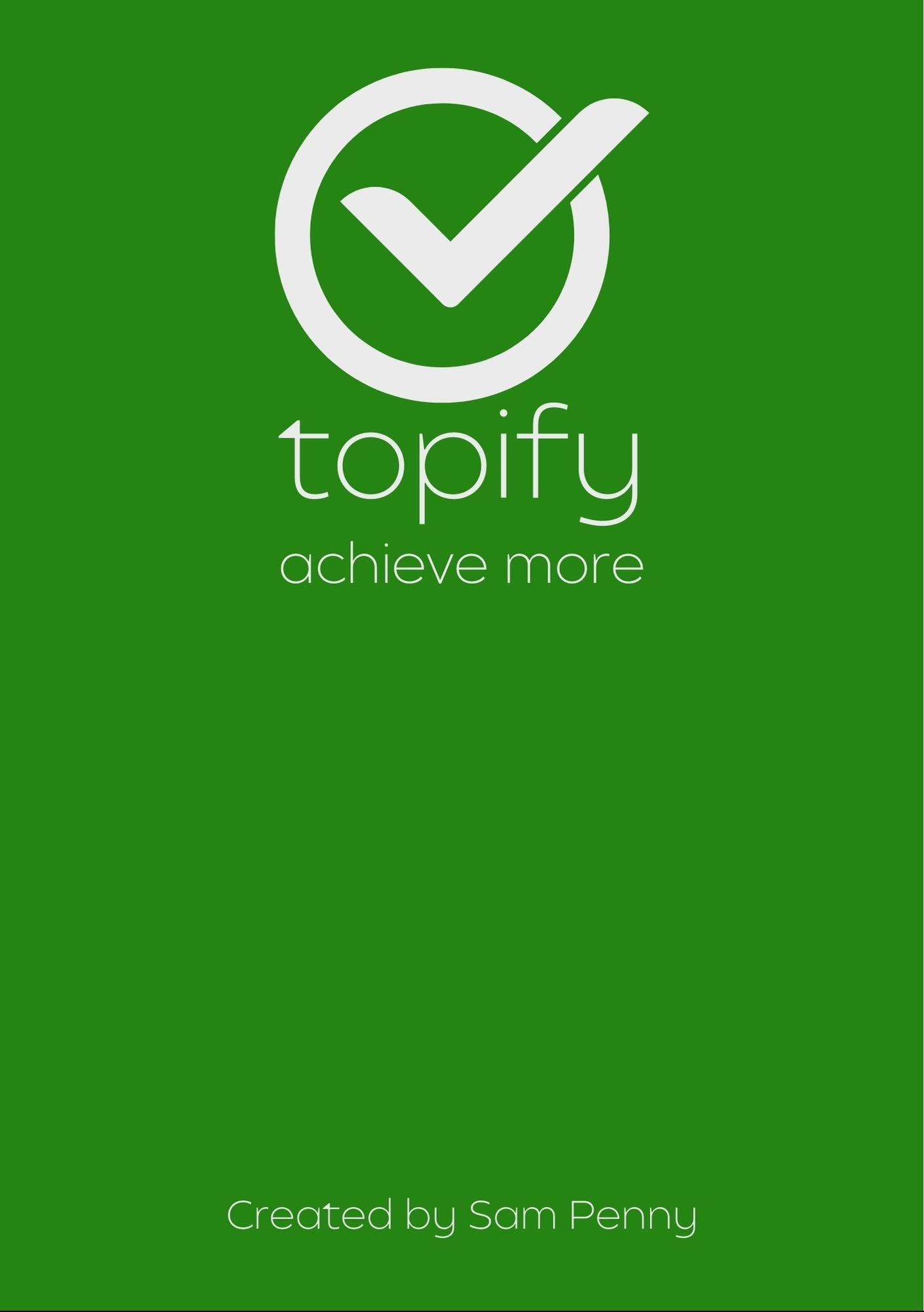 Topify Productivity Planner - Green Edition - The Topify Method